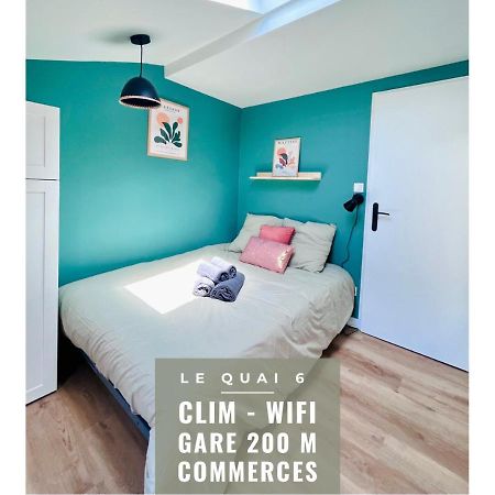 Le Quai 6 - Studio Neuf Calme Lumineux - Clim - Wifi - Gare A 200M Aparthotel Agen Luaran gambar